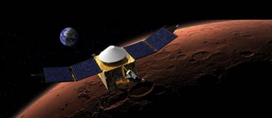 美国MAVEN航天器将携带8种仪器研究火星大气层的细节