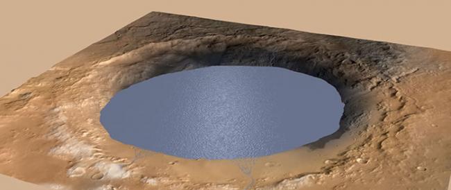 证据显示火星上有持久存在的湖泊