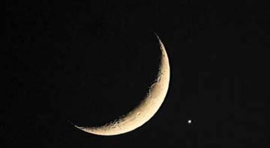 2007年6月18日晚的“金星合月”