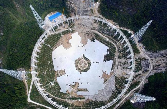 这座世上最大的天文望远镜预计将在今年9月份完工