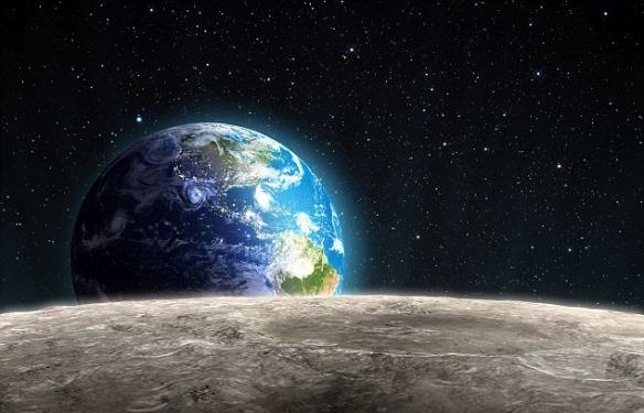 英国科学家表示形成地球生命的第一批细胞中可能有一些隐藏在月球