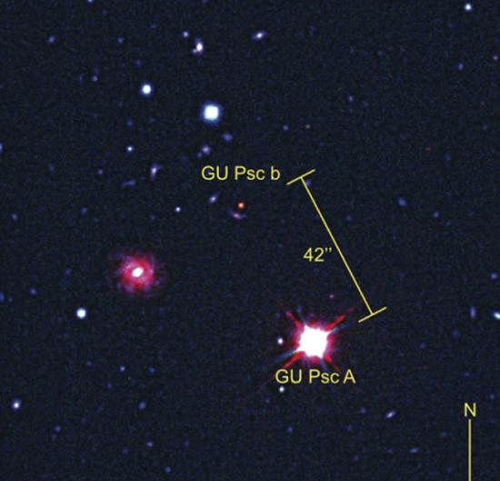 天文学家发现距母星最遥远的系外行星Gu psc b