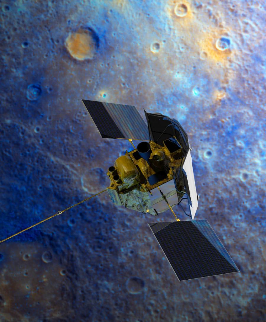 在环绕水星运行了近四年时间之后，信使号（MESSENGER）探测卫星的燃料即将耗尽。它的任务将在三月结束，但任务工程师设法利用氦“榨取”出了更多的推进燃料，使任