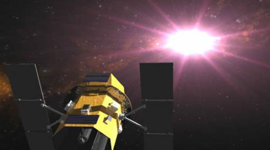 在空间运行的美国宇航局“雨燕”伽马射线观测望远镜