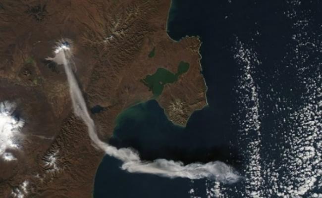 舍维留奇火山过往曾发生爆发。（资料图片）