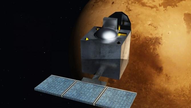 印度首颗火星探测器9月24日上午10点左右抵达火星并开始尝试进入火星轨道