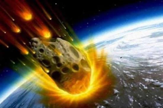 小行星撞击地球的艺术效果图