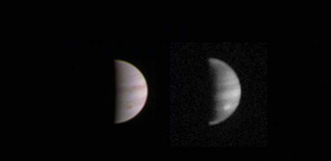 朱诺号探测器接近木星拍下特写