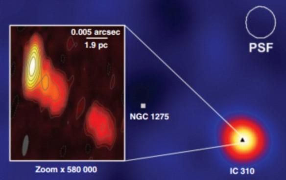 IC 310星系中一个超大质量黑洞曾射出一道比光速更快的伽玛射线