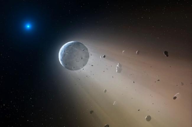 K2项目在一颗白矮星周围发现了行星残骸