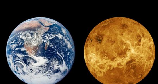 无论从大小还是质量方面来看，金星和地球都非常相似！但由于它们与太阳的距离相差了4200万千米，导致两者沿着完全不同的方向演化。