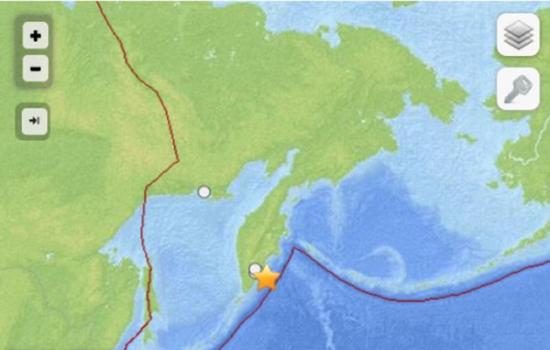 俄罗斯远东堪察加半岛东部海域发生里氏5.9级地震