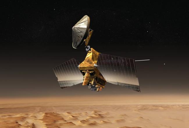 数据由NASA的火星探测轨道飞行器（图）采集得来。