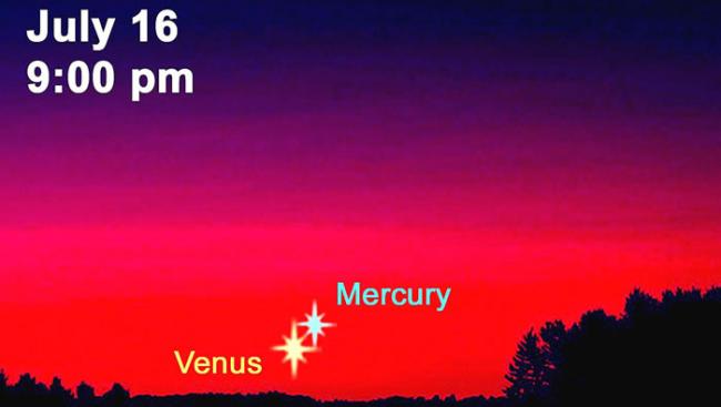 2016年7月17日金星合水星