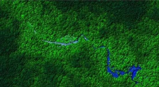洪都拉斯的莫斯基蒂亚丛林图像，由休斯顿大学和国家机载激光测绘中心的研究小组绘制