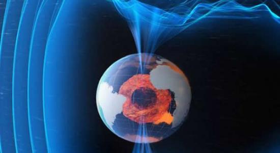 地球磁场可保护地面上的生物，降低太阳辐射的威胁程度