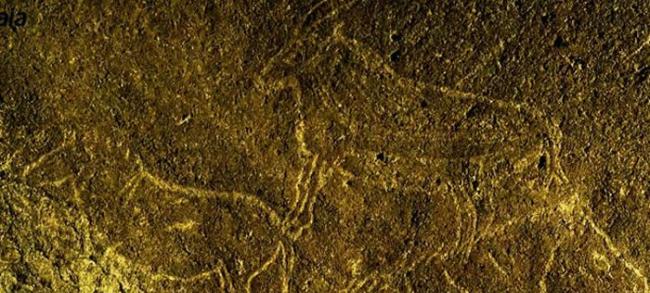 西班牙北部小镇雷凯蒂奥发现1.45万年前洞穴岩画