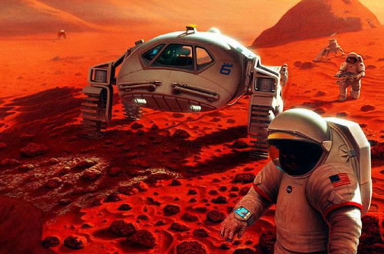 图中是宇航员在火星表面执行勘测任务，一旦他们要返回地球，将再次进入休眠模式。虽然这项研究得到了美国宇航局的支持，但是美国宇航局并未确定未来载人太空任务中是否会采