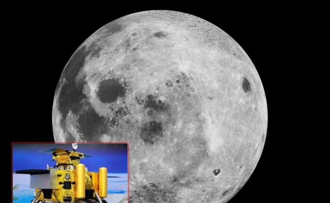 嫦娥四号探测器（小图）将抵达月球背面展开勘察。