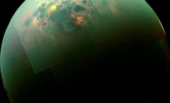 科学家认为土卫六上的海洋与甲烷和乙烷为主，蒸发物质组合最有可能的是烃和腈