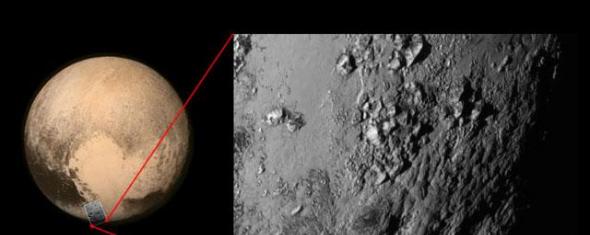 科学家们在冥王星上发现一处高达3500米的年轻冰冷的山脉