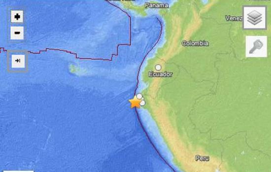 秘鲁西北部海域发生6.2级地震