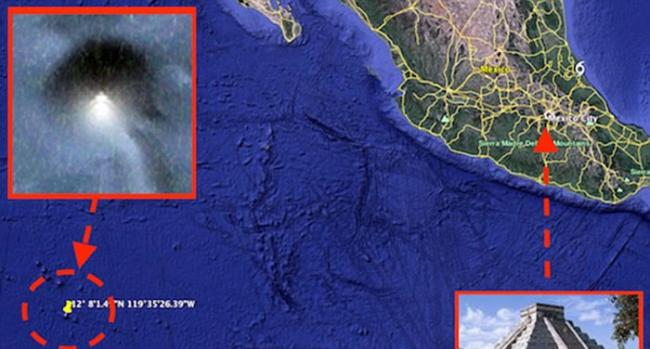 谷歌地球在太平洋海底发现“完美金字塔”