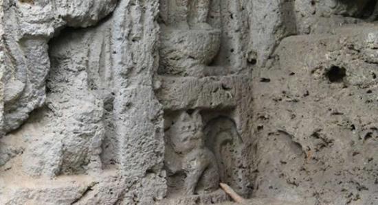 陕西岐山1600多年前的北魏窟龛群中发现“招财猫”