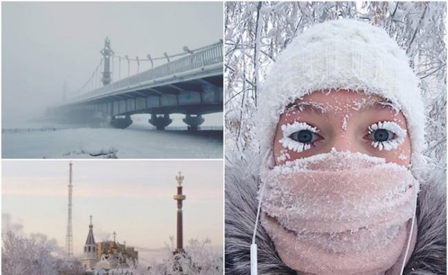 俄罗斯西伯利亚摄氏零下67度 冷到连温度计都被冻坏