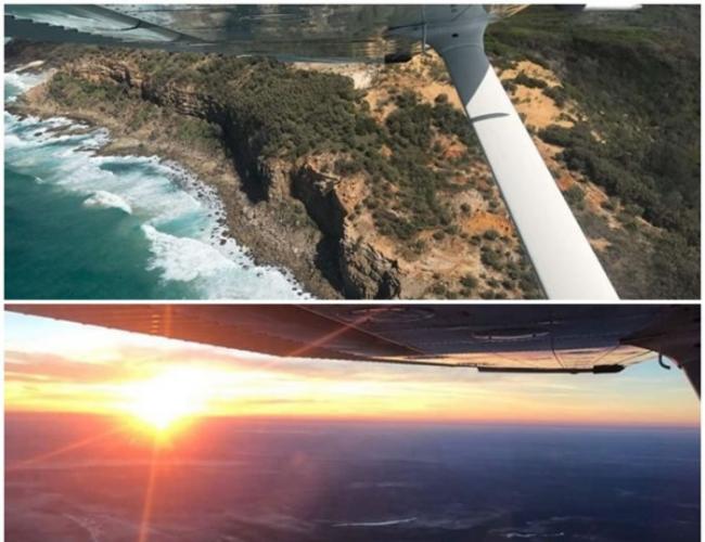 奥哈洛兰沿澳洲海岸飞行。