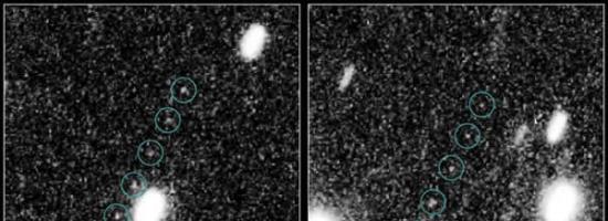 天文学家宣布哈勃望远镜在冥王星之外的柯伊伯带上发现两个神秘天体，它们被暂时命名为1110113Y和0720090F