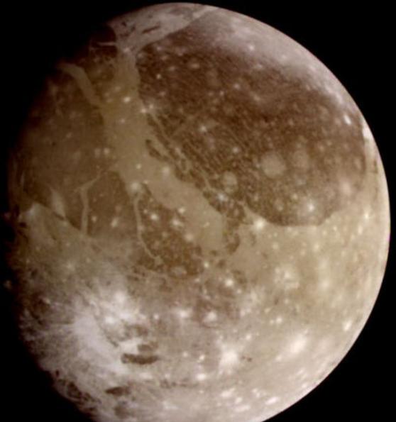 伽利略太空船在2000年6月拍下“木卫三”的照片