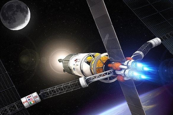 上周，美国宇航局选中了几家公司，负责研发先进的太空探索技术，其中包括速度更快的推进系统。图片展示了德克萨斯州公司Ad Astra研制的发动机Vasimr，可让飞