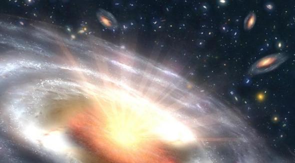 类星体是宇宙中非常独特的天体，其可释放出强大的亮度和能量，因为类星体背后隐藏着超大质量黑洞