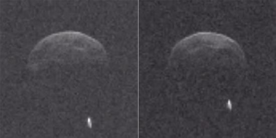 小行星1998 QE2带着“小月亮”掠过地球
