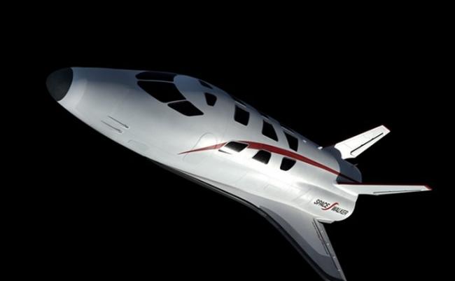 太空飞机可让人体验失重状态。图为该飞机的构想图。