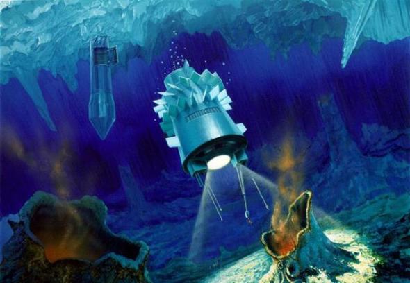 Icefin探测器穿过20米厚冰层和500米深的海水到达南极海底