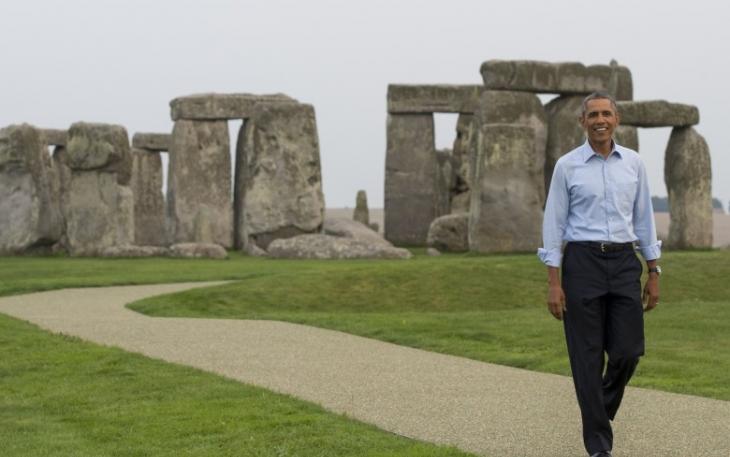 奥巴马曾在2014年9月到访巨石阵