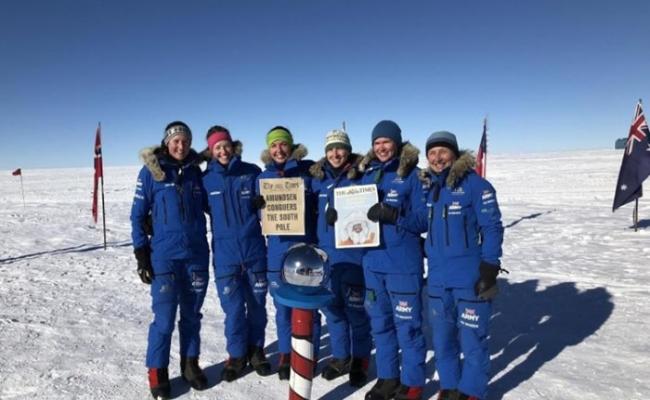 英国6名女兵组成探险队横越南极成全球第一