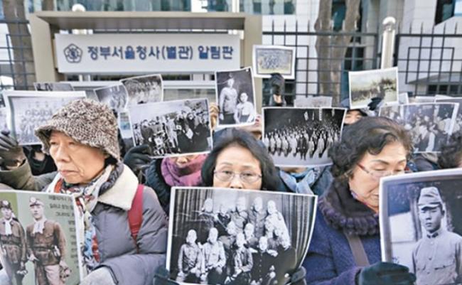 韩国民间一直要求日本正视二战慰安妇问题。