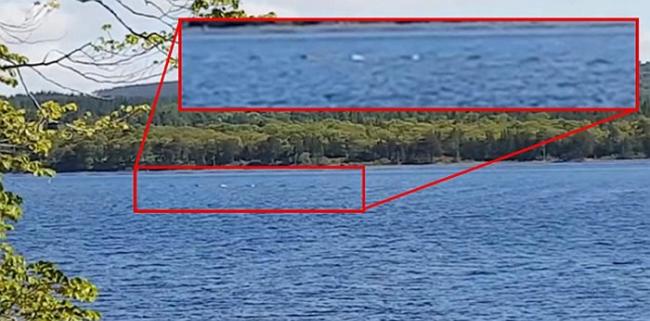 尼斯湖湖面拍摄到连续圆形隆起物 怀疑是尼斯湖水怪活动踪迹