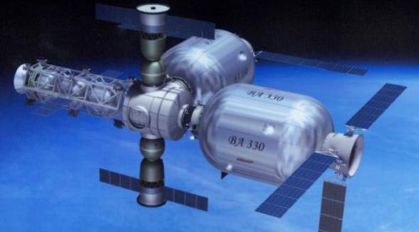 充气式空间站的想象图，美国宇航局希望能对充气式结构进行更多的测试