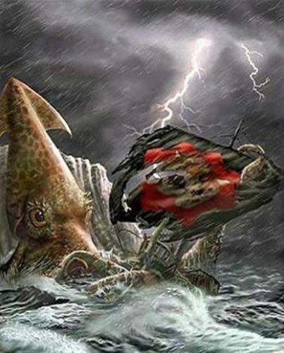 挪威传说中的怪物：“北海巨妖”