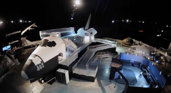 美国国家空军博物馆展出全尺寸航天飞机