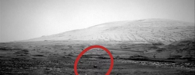 好奇号在火星表面发现神秘巨石