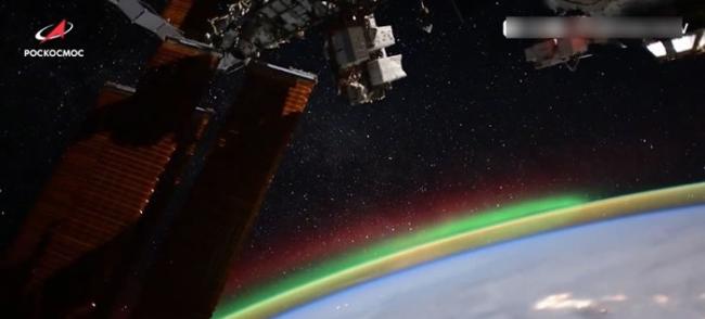 俄罗斯宇航员Kud-Sverchkov在社交媒体发布从国际空间站拍摄的北极光