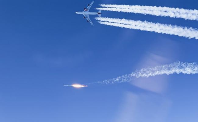 维珍轨道公司波音747客机“宇宙少女”在高空发射火箭成功将人造卫星送上轨道