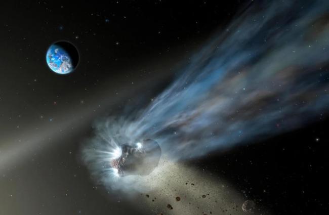 卡塔琳娜彗星的发光“尾巴”表明彗星向岩质行星输送了碳