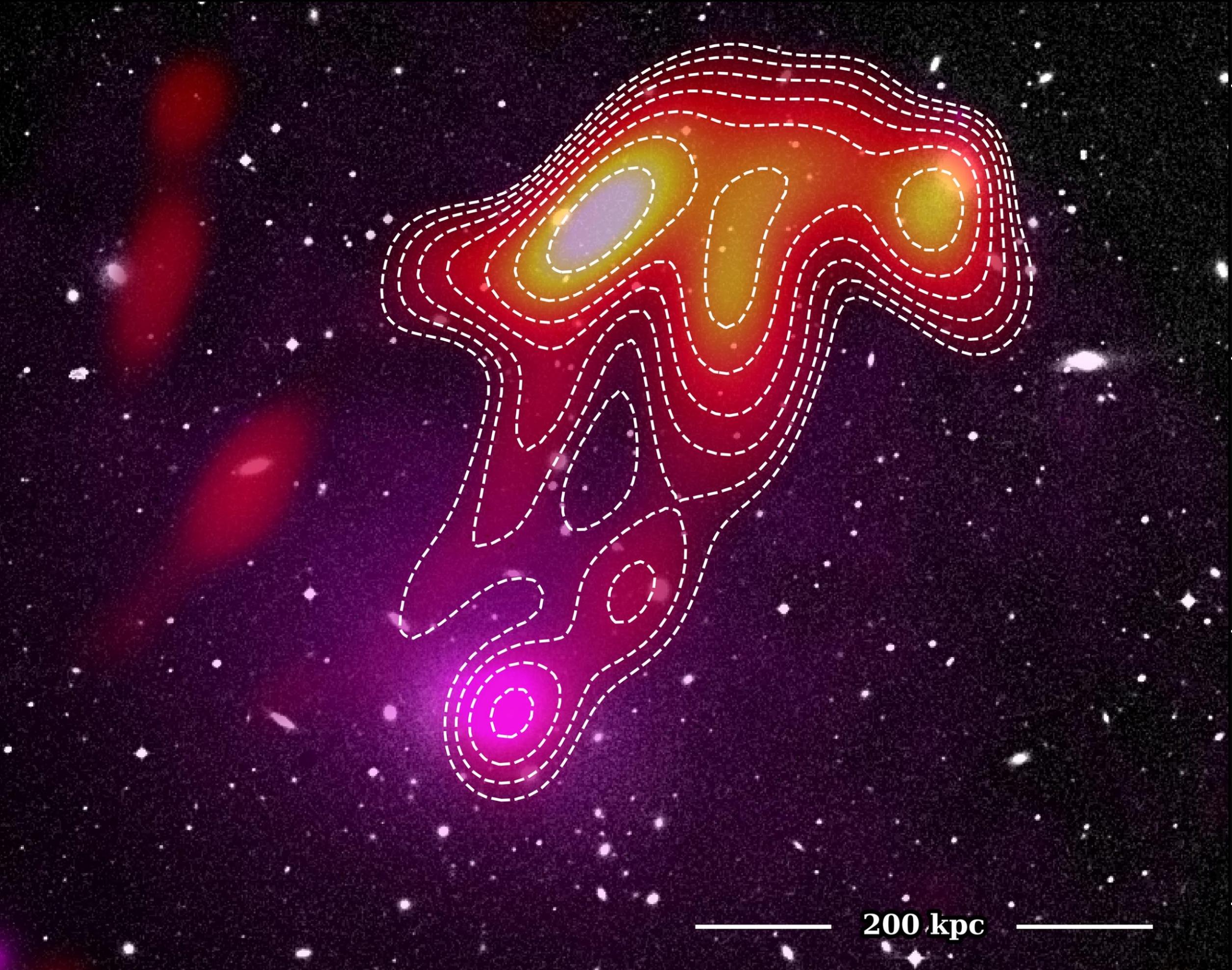 Murchison Widefield Array望远镜观测到“太空水母”――Abell 2877星系团