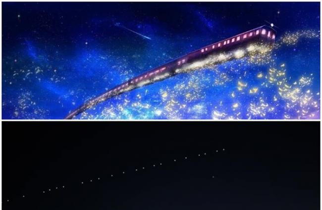 英国埃塞克斯夜空出现“银河列车”惹UFO猜想 原来是SpaceX的“星链”卫星